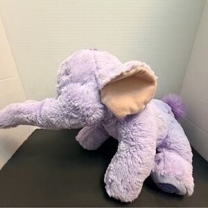 Winnie the Pooh Lumpy Disney Lavender Elephant Plush with Beige Inner Ears